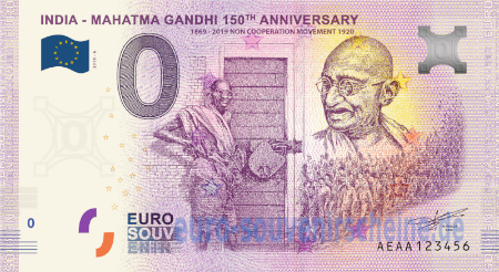 AEAA-2020-6 INDIA - MAHATMA GANDHI 150th ANNIVERSARY 1869-2019 NON COOPERATION MOVEMENT 1920